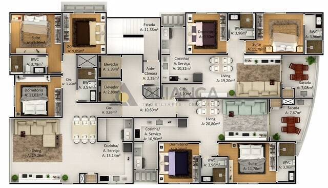 Apartamento à venda com 2 quartos, 80m² - Foto 25