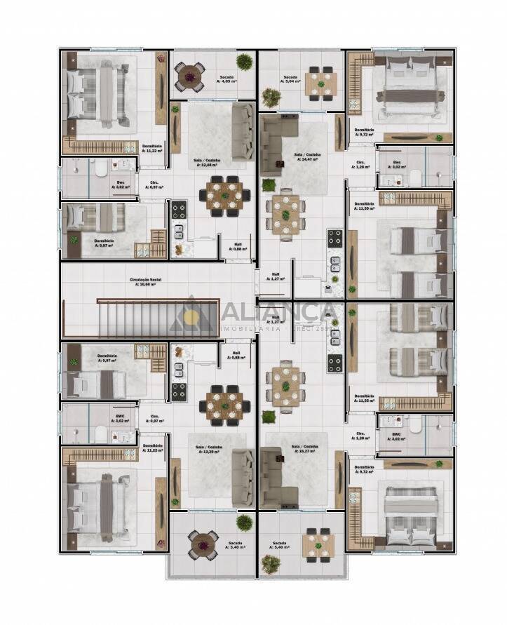 Apartamento à venda com 2 quartos, 52m² - Foto 5